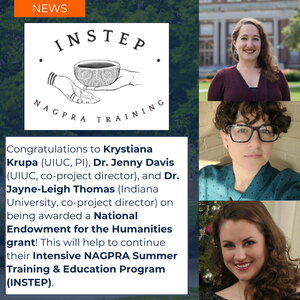 Flyer for NEH INSTEP grant congratulations