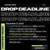 Drop deadline flier