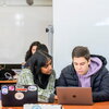 Students in class