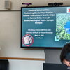 Yifan Wang giving talk at Yale