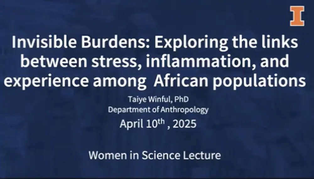 Title slide of Dr. Taiye Winful's lecture.