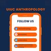Phone with the UIUC Anthropology social media accounts listed. 