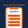 Phone with the UIUC Anthropology social media accounts listed. 